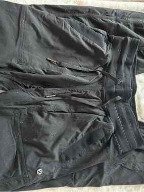Black Lululemon dance studio pants
